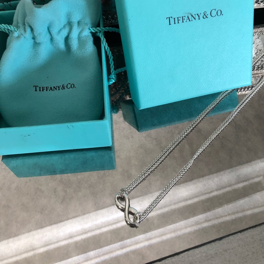 Authentic Tiffany & Co. infinity necklace.